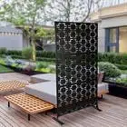 Modern Privacy Screen Outdoor Decorative Panels Planter Wall Metal-Fence Panels