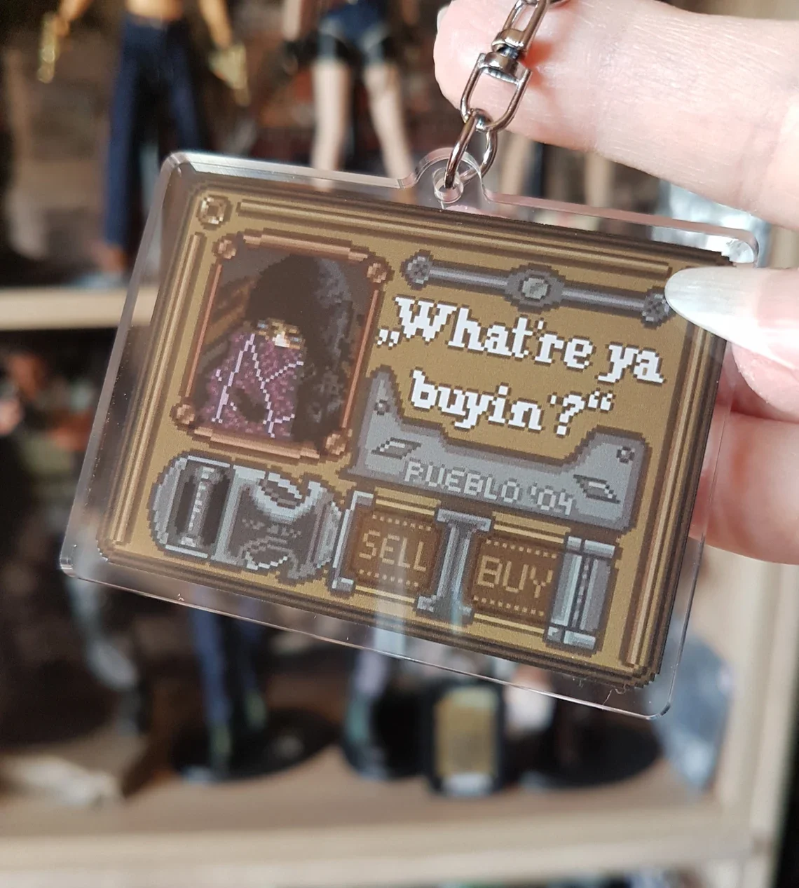 Resident Evil 4 Leon Kennedy Keychain Acrylic Novelty Game Themed Bag Pendant for Gamers Gift
