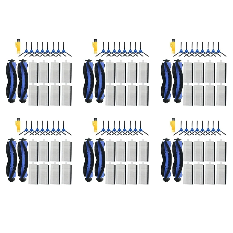 

X17A 2025 NEW-6Set Replacement Part For Eufy Robovac 11S, 15C, 30, 30C, 12, 35C, 25C, 15T Robotic Vacuums Cleaner Household Clea