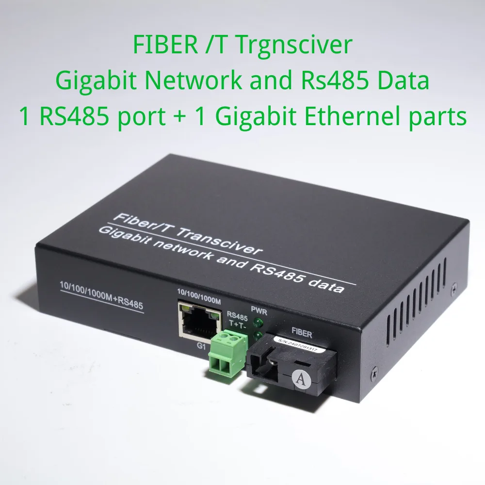 

1 пара конвертеров SC RS485 в Ethernet, 1 и 1 гигабитных портов, 20 км SX SM, оптоволоконный передатчик и приемник Plug and Play