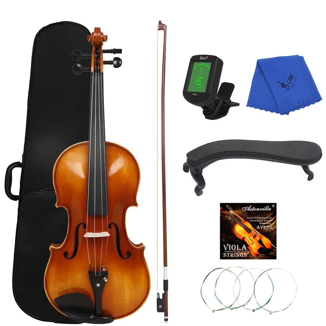 

Astonvilla 16 Inch Viola Set Spruce Tiger Stripe Craftsmanship Viola Ebony Fittings Hand Polished With Box Shoulder Rest Strings