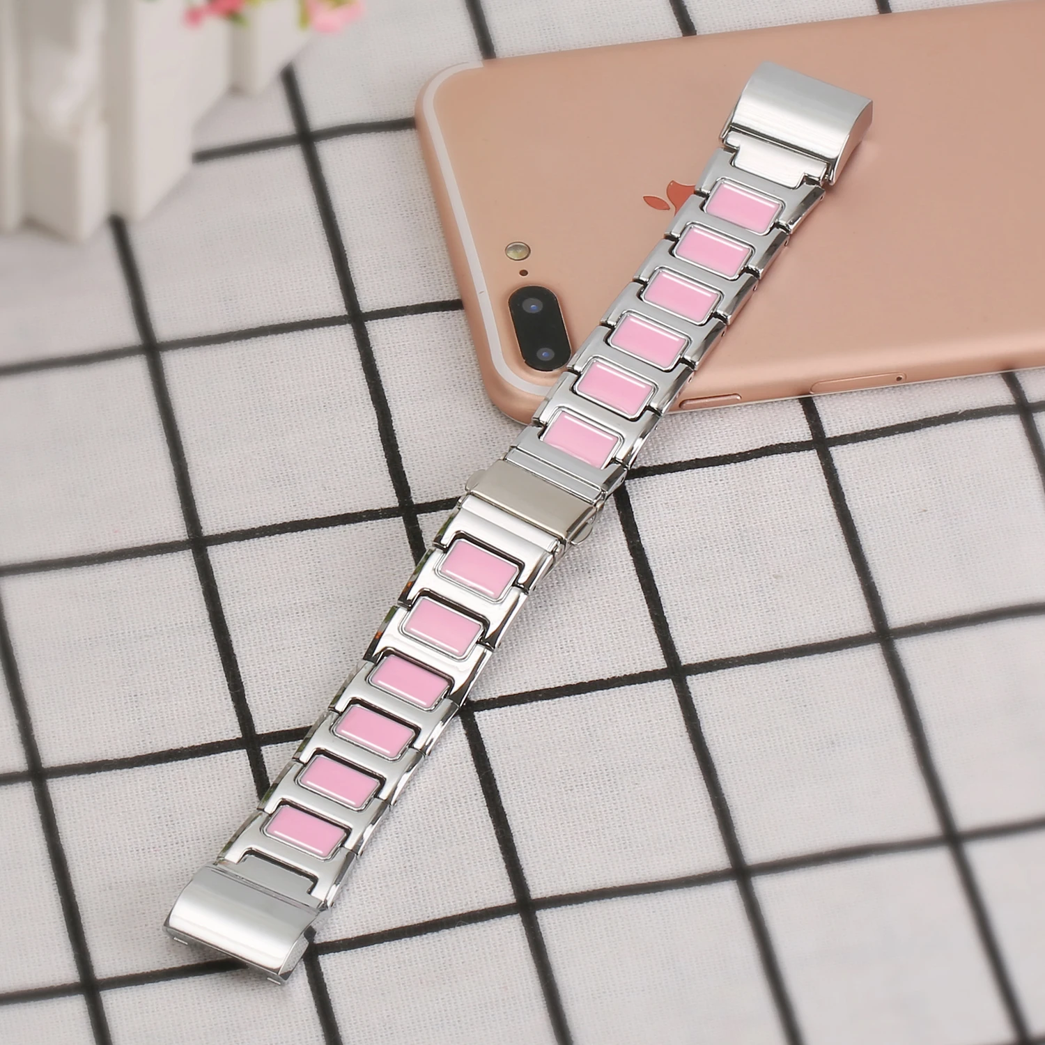 Металлический керамический ремешок для Fitbit Charge 5 6, умный аксессуар для часов Fitbit Charge 2 3 4, сменные аксессуары, браслеты