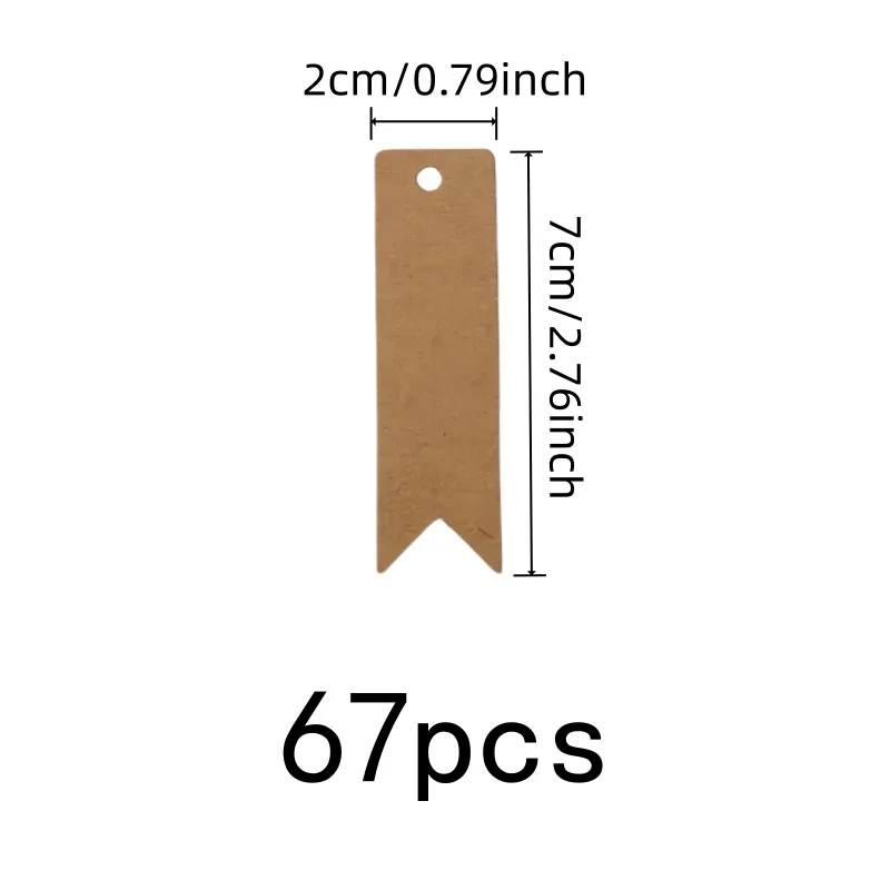 67 pcs Party Favor Tags, Party Valentines Tags, Lightweight Paper Card, Pre-Punched Hanging Hole, Multipurpose