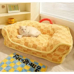 Cat Sofa Detachable Pet Sofa Bed Suitable for Small and Medium-Sized Dog and Cat Nests Soft Cat Pads Pet Beds Cat Accessories