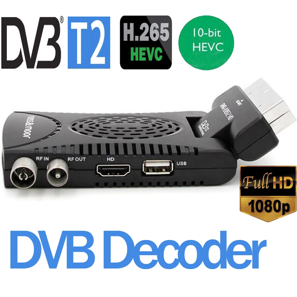 DVB-T2 جديد صغير H.265/HEVC متوافق dvb-t/H264 استقبال أرضي رقمي لإيطاليا ألمانيا هولندا التشيك أوروبا البلد