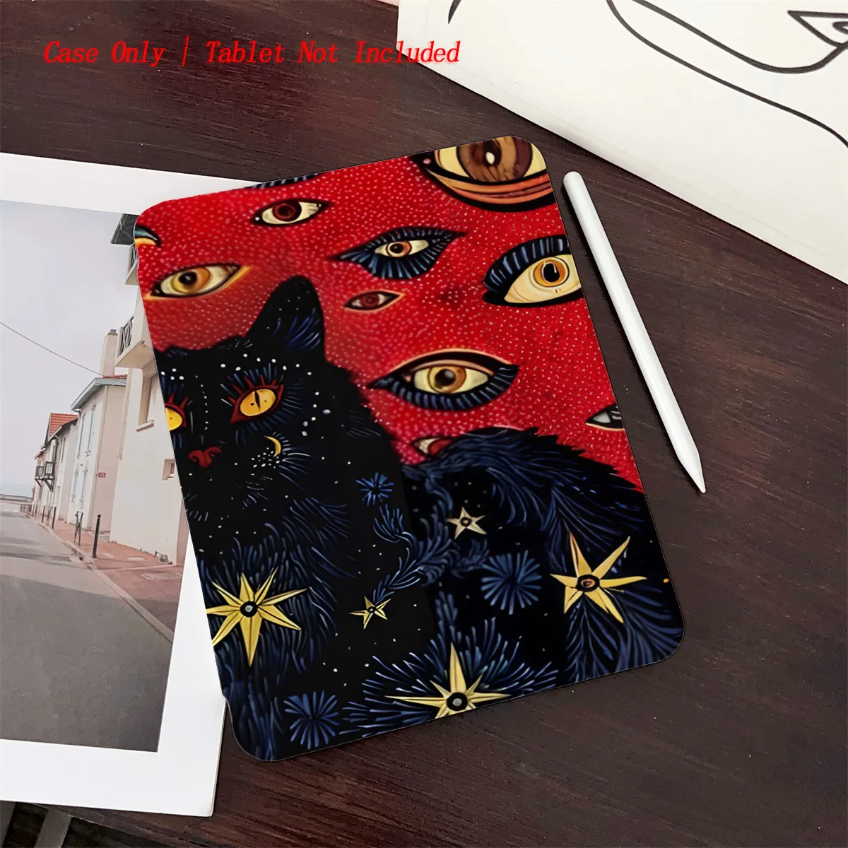 

Kawaii Goofy Cat Print Case for Multiple Apple iPad Models, Heavy Duty Anti-Drop Protective Shell