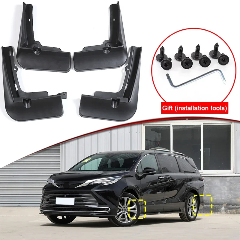 

Car Styling For Toyota Sienna XL40 2021-2023 Car Mud Flaps Splash Guard Mudguards MudFlaps Front Rear Fender Auto Accessories