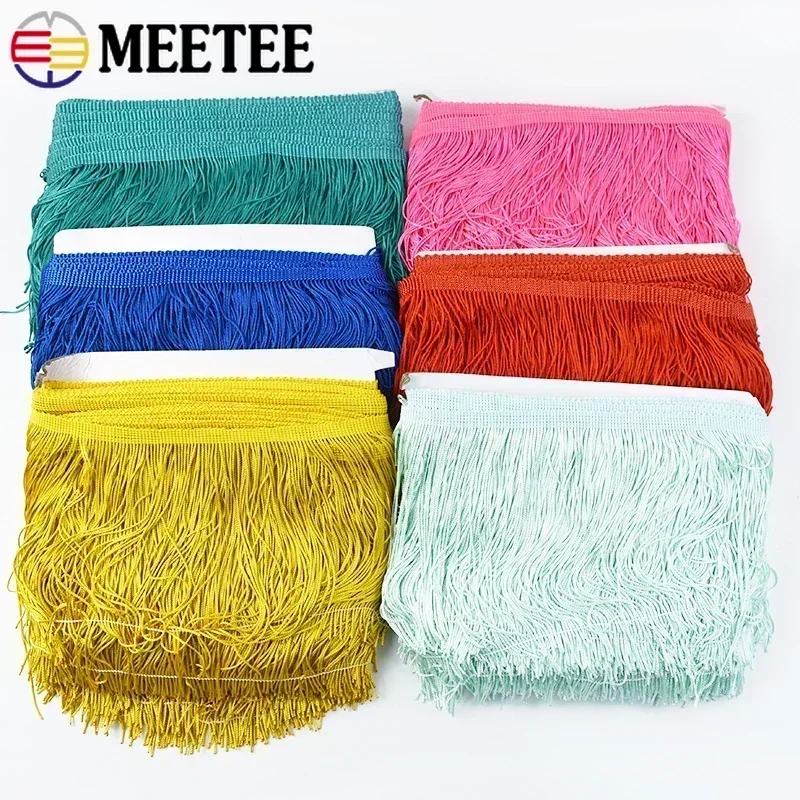 

10M 10/15/20/30cm Long Polyester Tassel Fringe Stage Latin Dress Trim Lace Ribbon Clothes Decoration Trimming Sewing Accessories