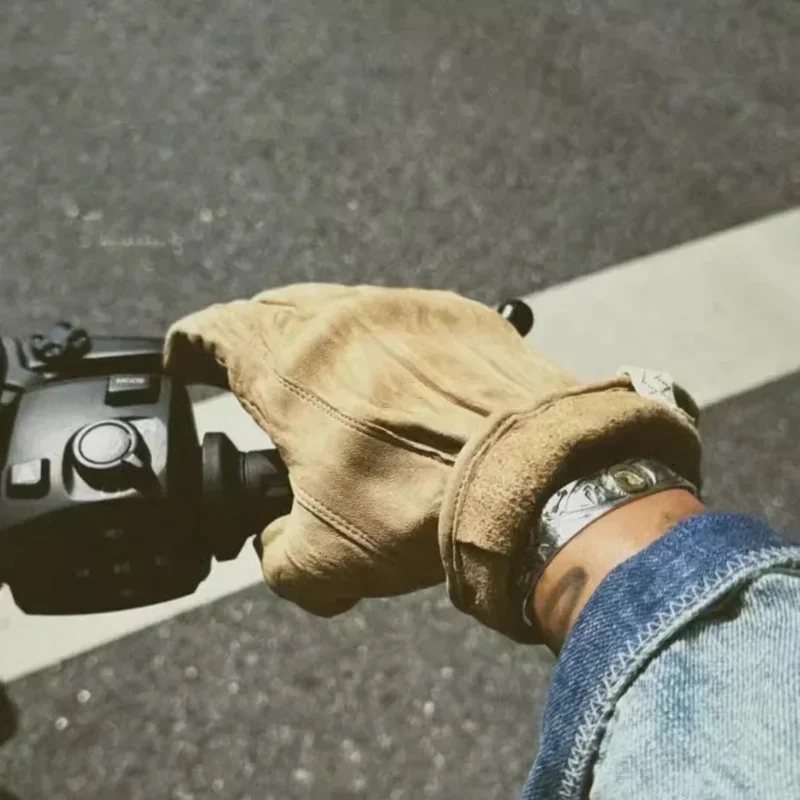 

VISVIM 23AW SUEDE GLOVE (FR VEG.LB) sheepskin gloves