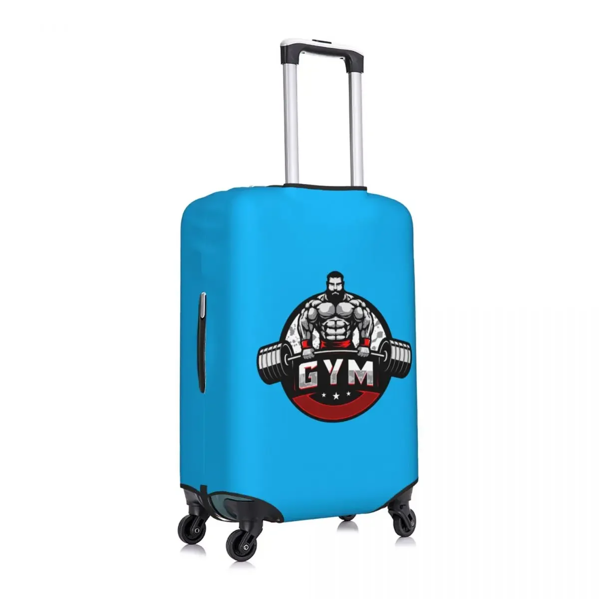 Custom Bodybuilding Gym Luggage Cover Protector Cute Fitness Muscle Travel Suitcase Protective Cover for 18-32 Inch