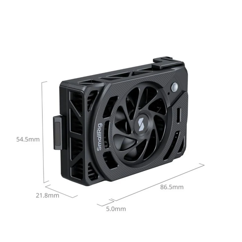 Wentylator chłodzący SmallRig do aparatu Canon EOS R5 Mark II i R5 Szybki wentylator z regulacją prędkości do Sony A6700/FX30/ZV-E10/A7C 5063