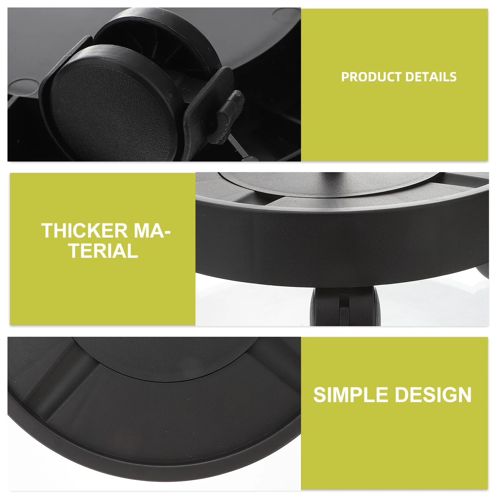 

Automatic Watering Base Round Flower Pot Stand Durable Plastic Plant Pallet Mover For Garden Bonsai Trolley Outdoor Indoor