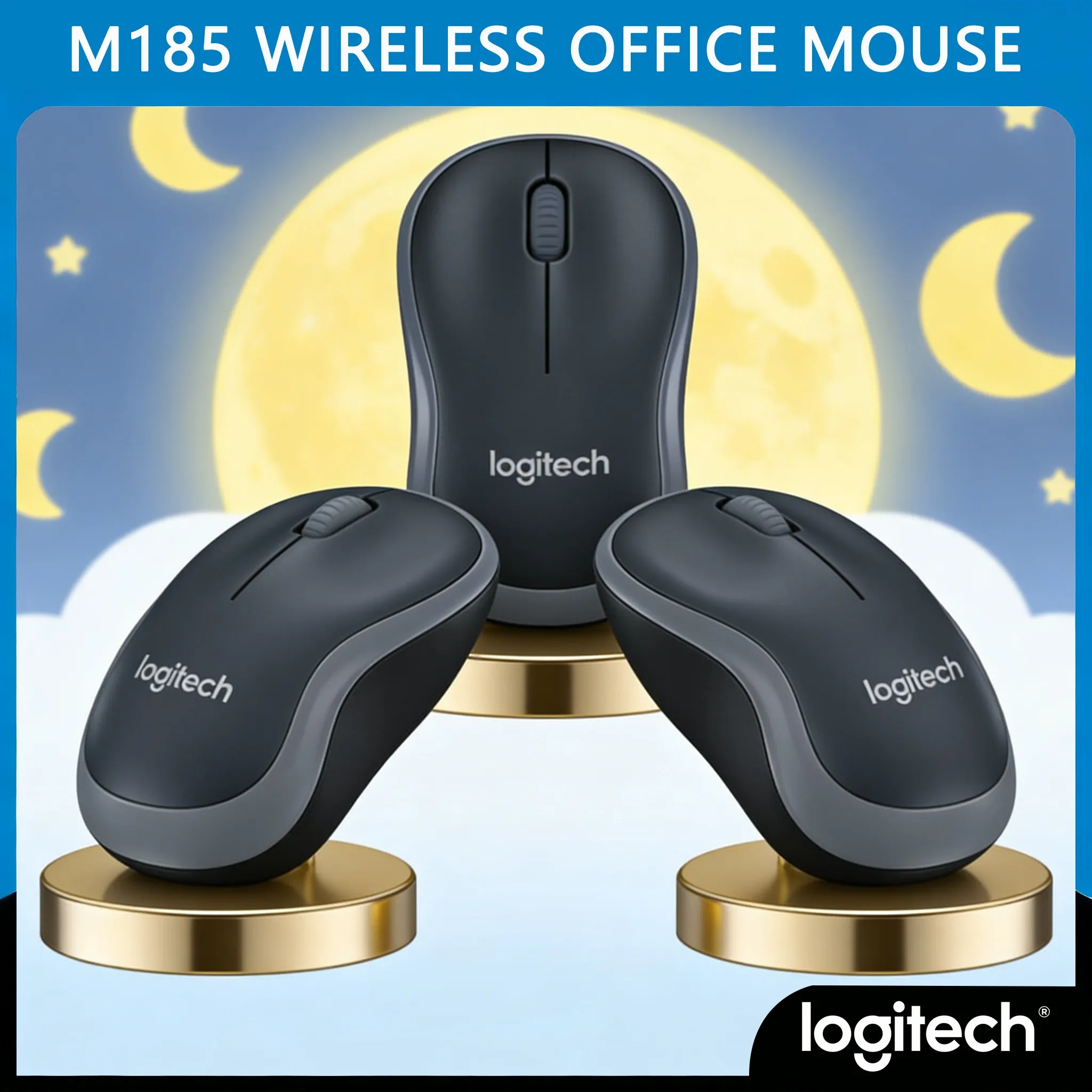 

Compact Logitech M185 - 99x60x39mm Ultra-Slim