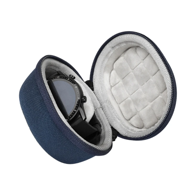 Travel Waterproof Single Watch Case EVA Zipper Jewelry Storage Box Container