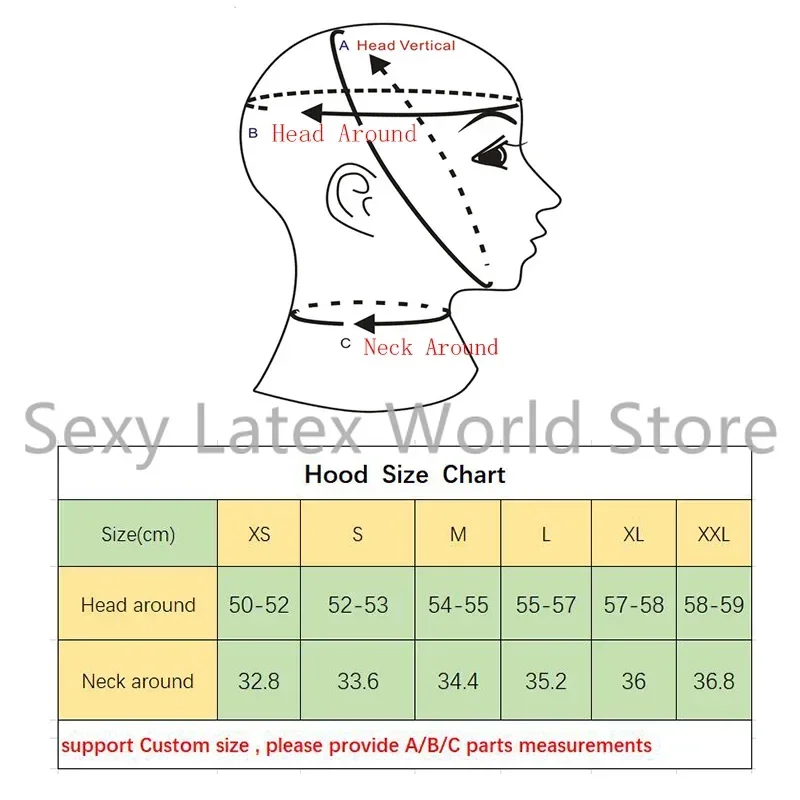 اللاتكس هود مثير صنم قناع المطاط الأسود مع أنبوب الأنف الفم الكمامة عودة زيبر تأثيري أزياء الهالوين مخصص
