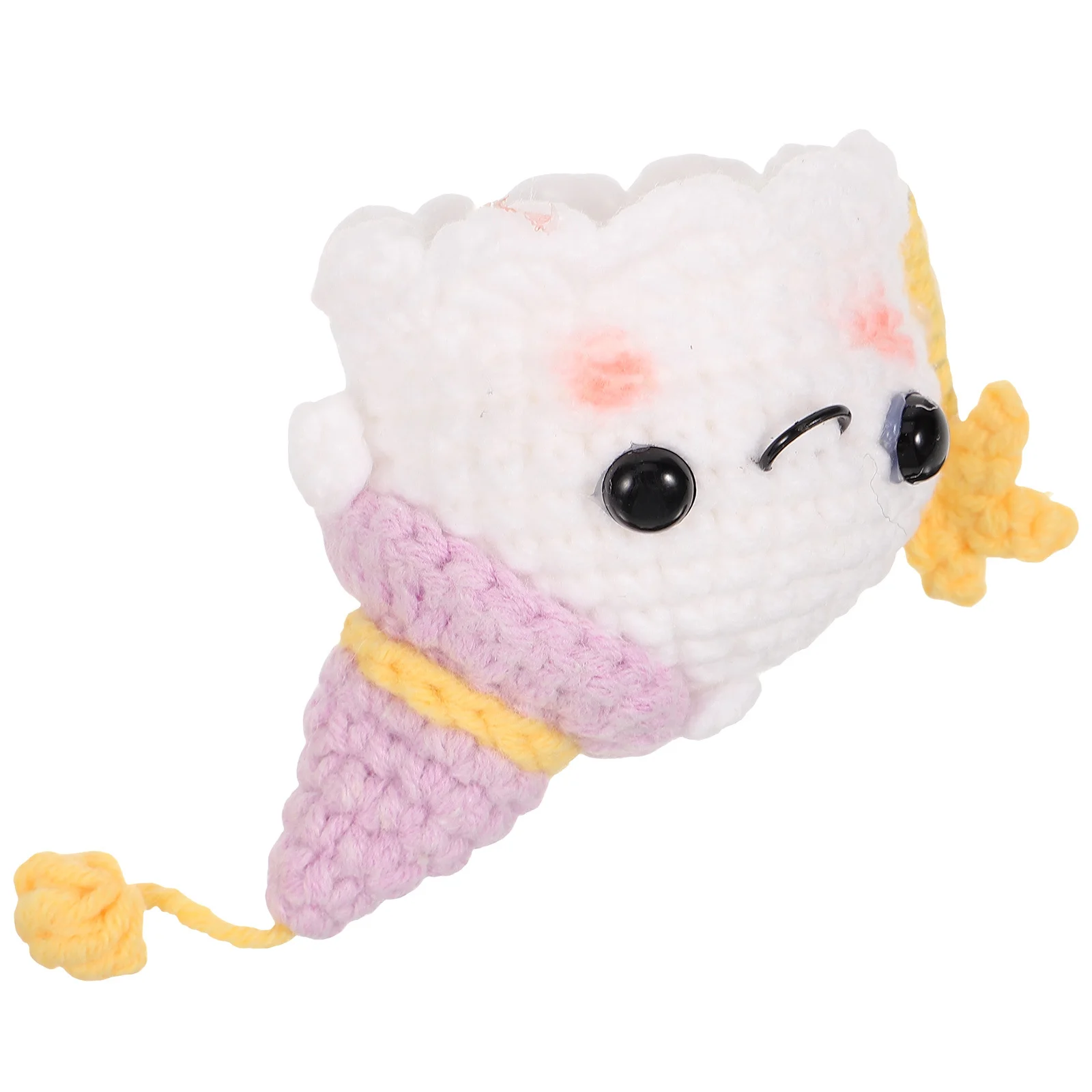 

Woolen Yarn Ghost Keychain Small Cartoon Mini Crochet Ghost Ornament Halloween Festival Decoration Halloween Decor