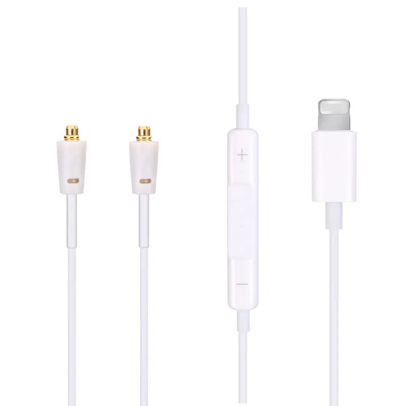 Cable de Audio con micrófono remoto para FiiO F5 F9 F9SE F9Pro FH1 FH5 FA7 FA1 FH7 FH5s FD3 FD3 pro FD5 FD7 FA9 MMCX FH7S FIT iPhone