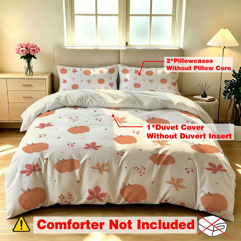 3pcs 90g polyester pumpkin maple leaf autumn-themed decorative items, soft and comfortable for home decoration