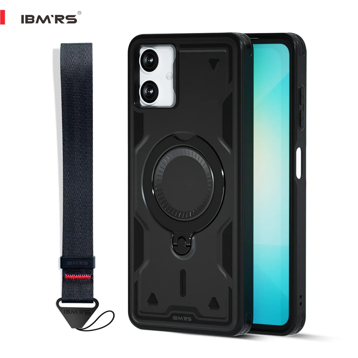 

For Samsung A05/A05S/A06/A07 Case,[Magsafe Compatible] 3-in-1 Cover, Magnetic Kickstand & Lanyard Hole Protective Case