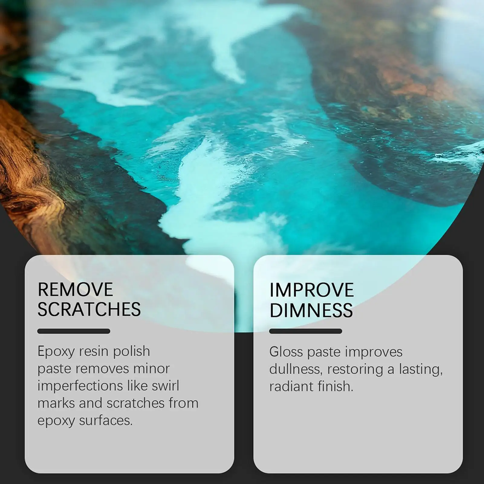 الراتنج تلميع عدة راتنجات الايبوكسي خدش الرملي مجموعة عالية اللمعان التشطيب مجمع الايبوكسي تلميع عدة للطاولات الفنية DIY بها بنفسك #5