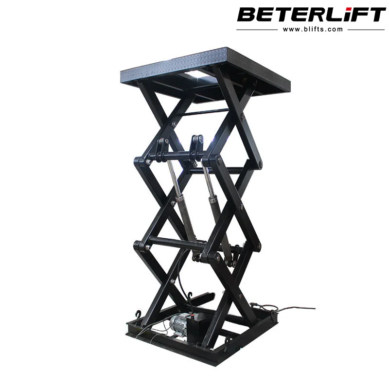 500kg 1000kg 1500kg Electric Scissor Lift Hydraulic Lift Table Zero Level Lifting Platform