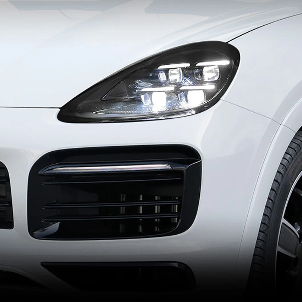 

Для Porsche Cayenne 2018-2023 автоматическая фара в сборе, обновленная автомобильная светодиодная 4-матрица объектива проектора, стиль, дизайн, аксессуары