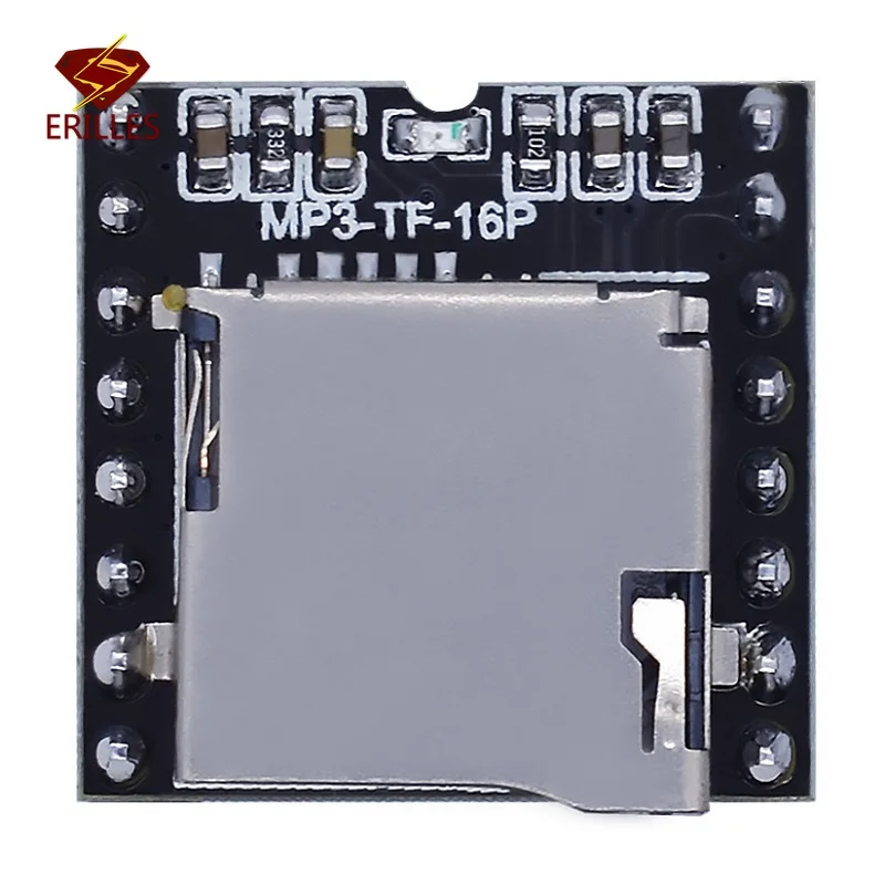 DFPlayer Mini MP3 Player Module TF Card U Disk Mini MP3 Player Audio Voice Module Board IO/Serial Port/AD For Arduino Diy Kit