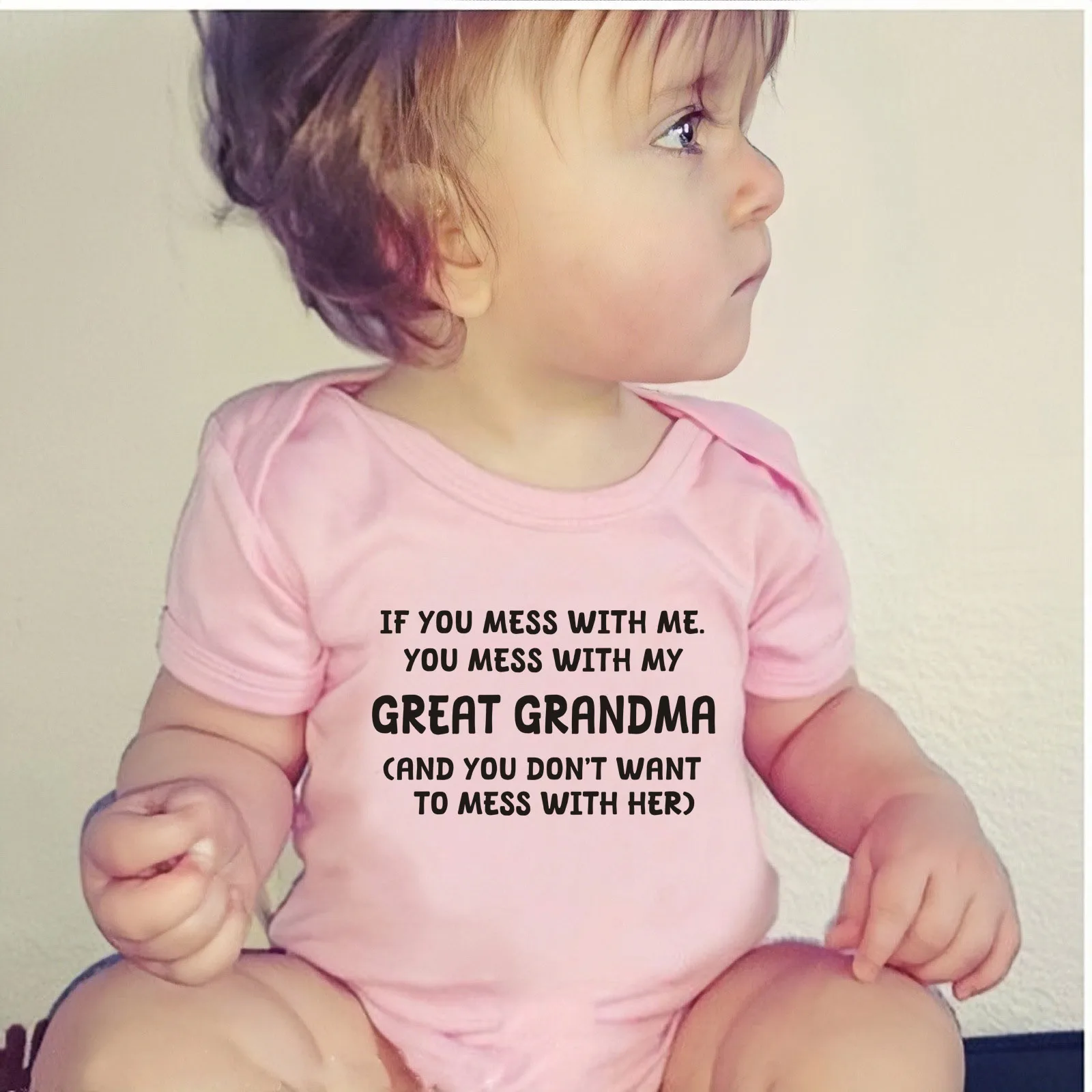 If You Mess With Me Letter Printed Baby Rompers Infant Bosysuit Baby Cute Cloths Newbron Short Sleeve Bodysuits Toddler Gift