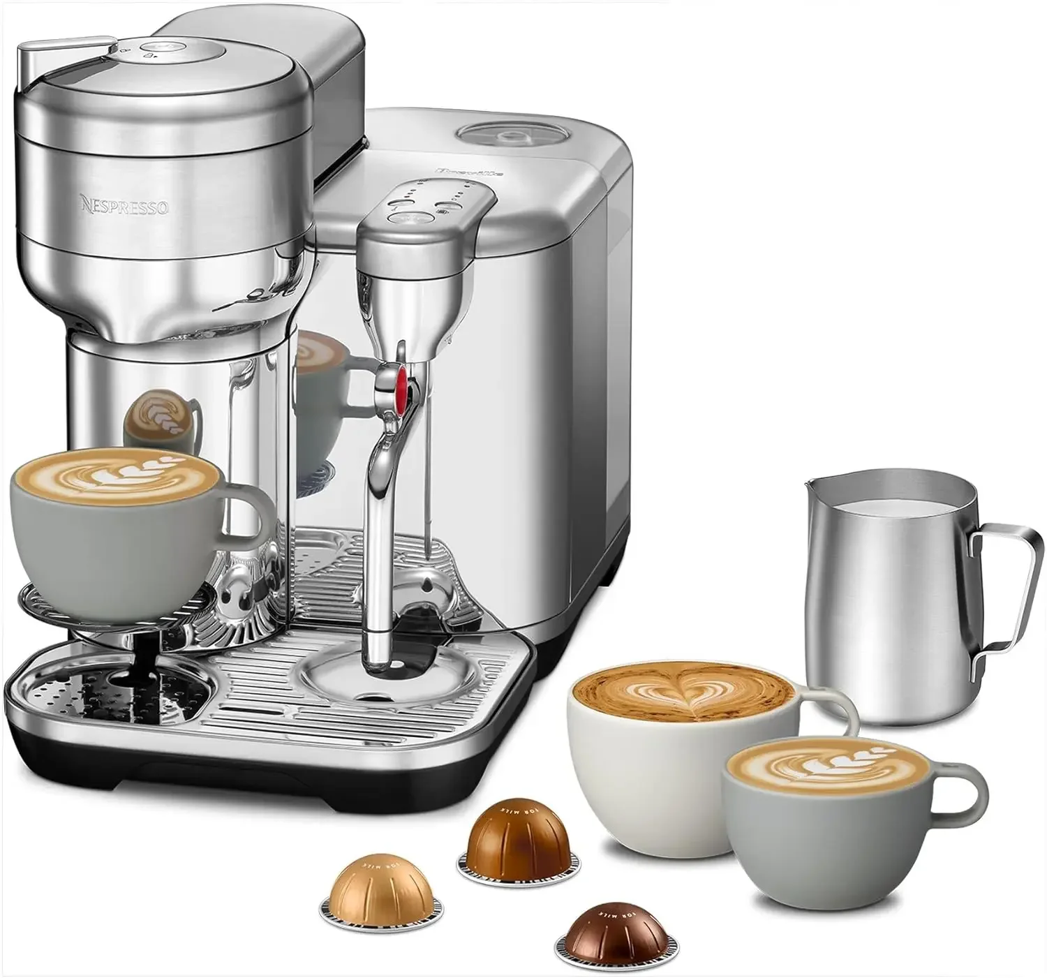 

Nespresso Vertuo Creatista Coffee and Espresso Maker by Breville, Brushed Stainless Steel