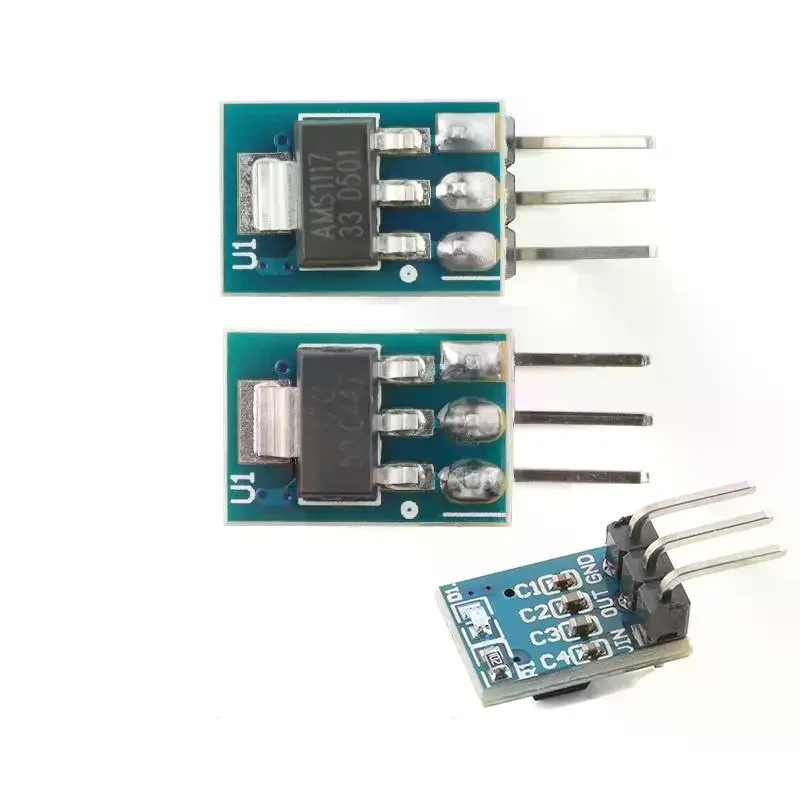 AMS1117-3.3 Power Supply Module, Low Drop-Out Linear Regulator DIY Kit, Selectable Quantity