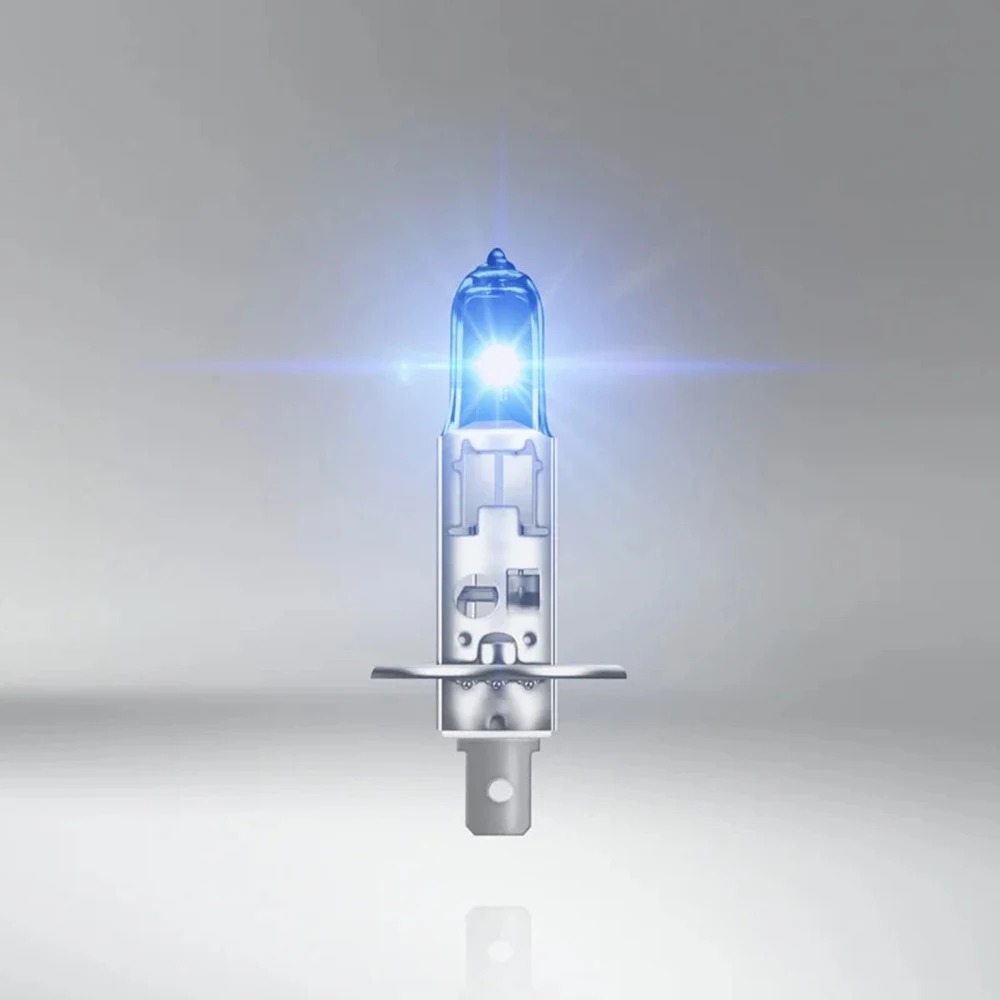 OSRAM H1 Halogen Headlight Car Light 4500K Original Genuine 12V Cool Blue Mega 55W Brightening +20%  62150CBM,1 PAIR
