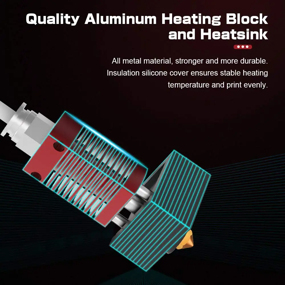 Creality Original Ender 3 Komplett Montiertes Hotend-Set, Vollständig Montiertes Hotend mit Metallgehäuse für Ender 3 / Ender 3S / Ender 3 Pro – Detail 29