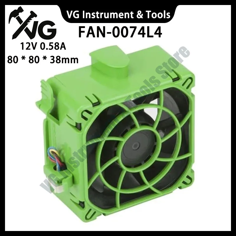 FAN-0074L4 12V 0.58A 80 * 80 * 38mm Computer Server Chassis Cooling Fan,Compatible with CSE-743 and CSE-745TS Series