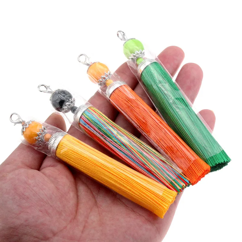 3Pcs 11cm High Quality Handmade For Bookmark Long Silk Tassel DIY Home Clothing Craft Jewelry Pendant Decoration Accessories