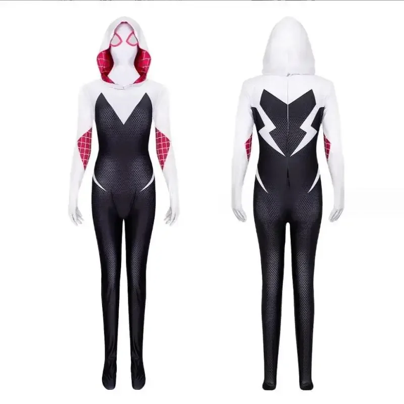 Magical Virtual Circus Cosplay Jumpsuit Women Teen Adult Hooded Tank Top with Hat Gloves Halloween Easter Outfit