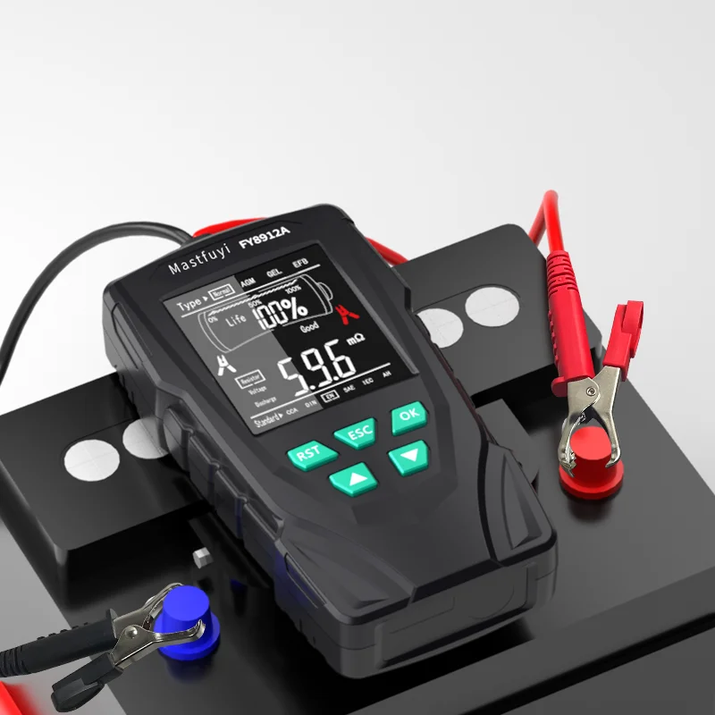 MASTFUYI-probador de batería multifuncional, resistencia interna de batería, corriente de descarga de voltaje, medidor de prueba de vida útil de
