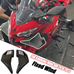Voor Kawasaki Ninja 400 Ninja400 2018 2019 2020 2021 2022 2023 Motorfiets Aero Winglet Wind Vleugel Voorruit Spoiler Rood