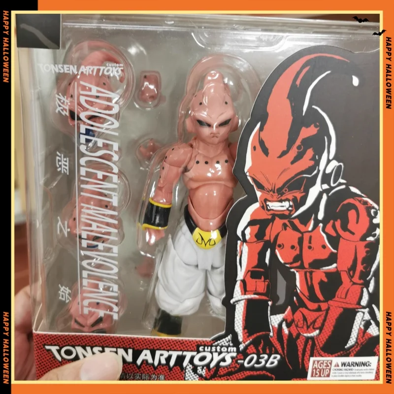 Tonsenarttoys Dragon Ball SHF Adolescent Malevolence Majin Buu Boo Kid Tonsen Arttoys Anime Action Figures Model Collector Toys