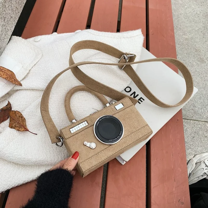 

2026 New Vintage Camera Box Bag Handmade Artisan Unique Design Mini Square Crossbody Shoulder Purse Gift for Women