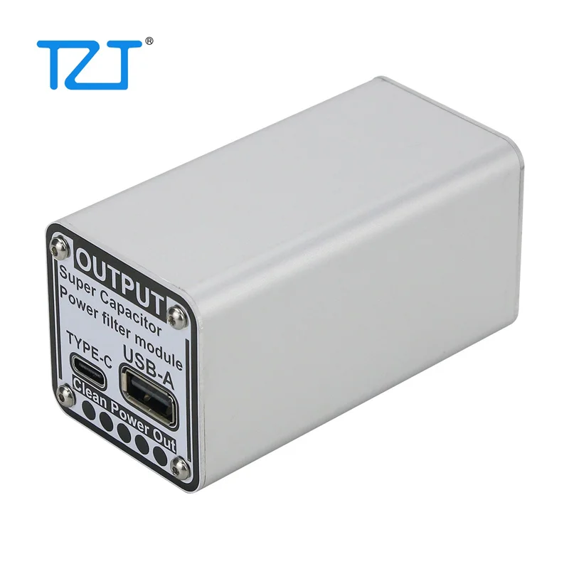 TZT 5V Power Supply Filter Super Capacitor Power Filter Module Type-C Input Output for Raspberry Pi