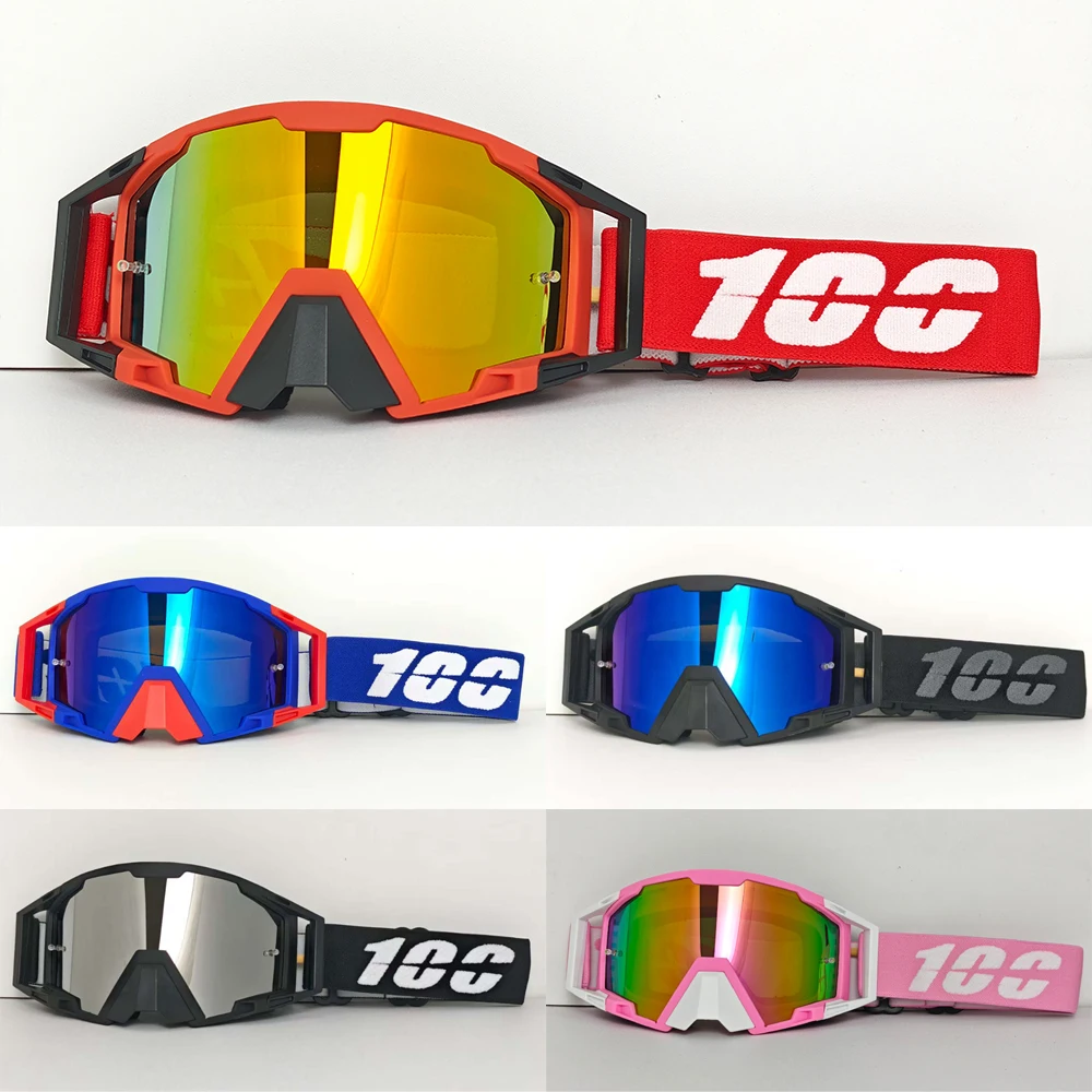 100 gafas a prueba de viento a prueba de polvo para las cuatro estaciones, lentes de alta definición para bicicleta ATV, BMX Fit hombres mujeres actividades al aire libre