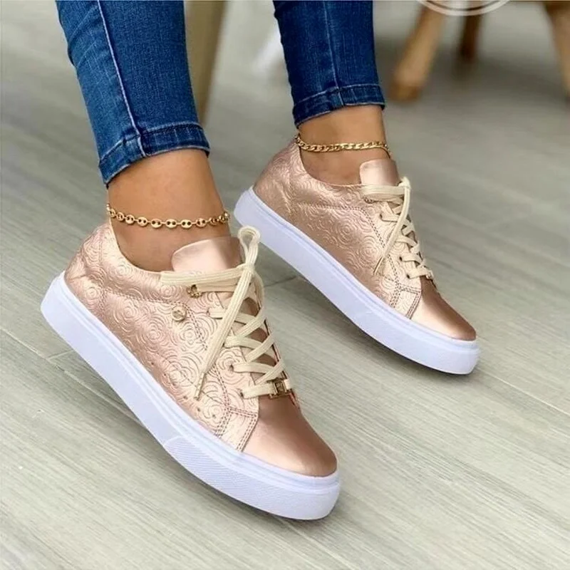 2022 Sport Women Casual Sneakers Leisure Platform Luxury Wedge Shoes Lady Golden Height Increasing Footwear Spring Zapatos Mujer