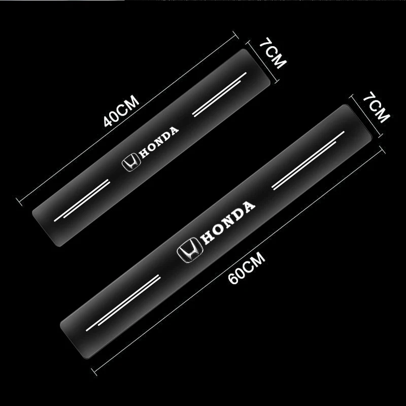 4 قطعة عتبة السيارة حامي شفافة الزخرفية شارة ملصق لهوندا أوديسي سبيور CRV سيفيك XR-V HR-V مدينة أكورد #6