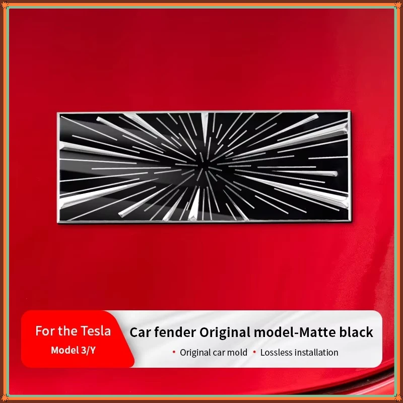 Fits Model 3 Y S X 2017-2025  Tesla Emblem Stickers Model3 Highland Time Space Tunnel Logo Trunk Badge Decals Accessories