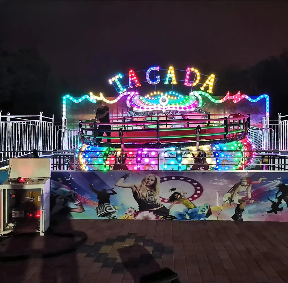 Spielplatzattraktionen Kinderspaß Turntable Ride Mini Disco Tagada mit Anhänger zu verkaufen