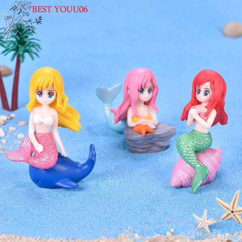 Aquarium Decor - تماثيل حورية البحر الجذابة للأحواض المائية،