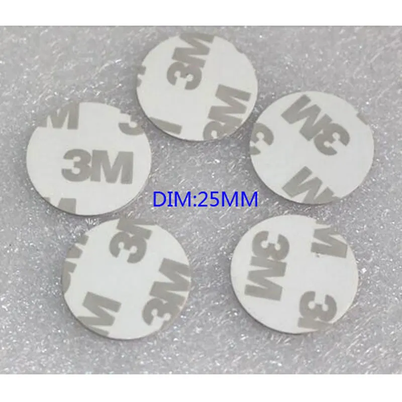 

50pcs RFID EM4100 3M Gel RFID Coin Card Em Round Card ID Tags EM Card Diameter 25mm