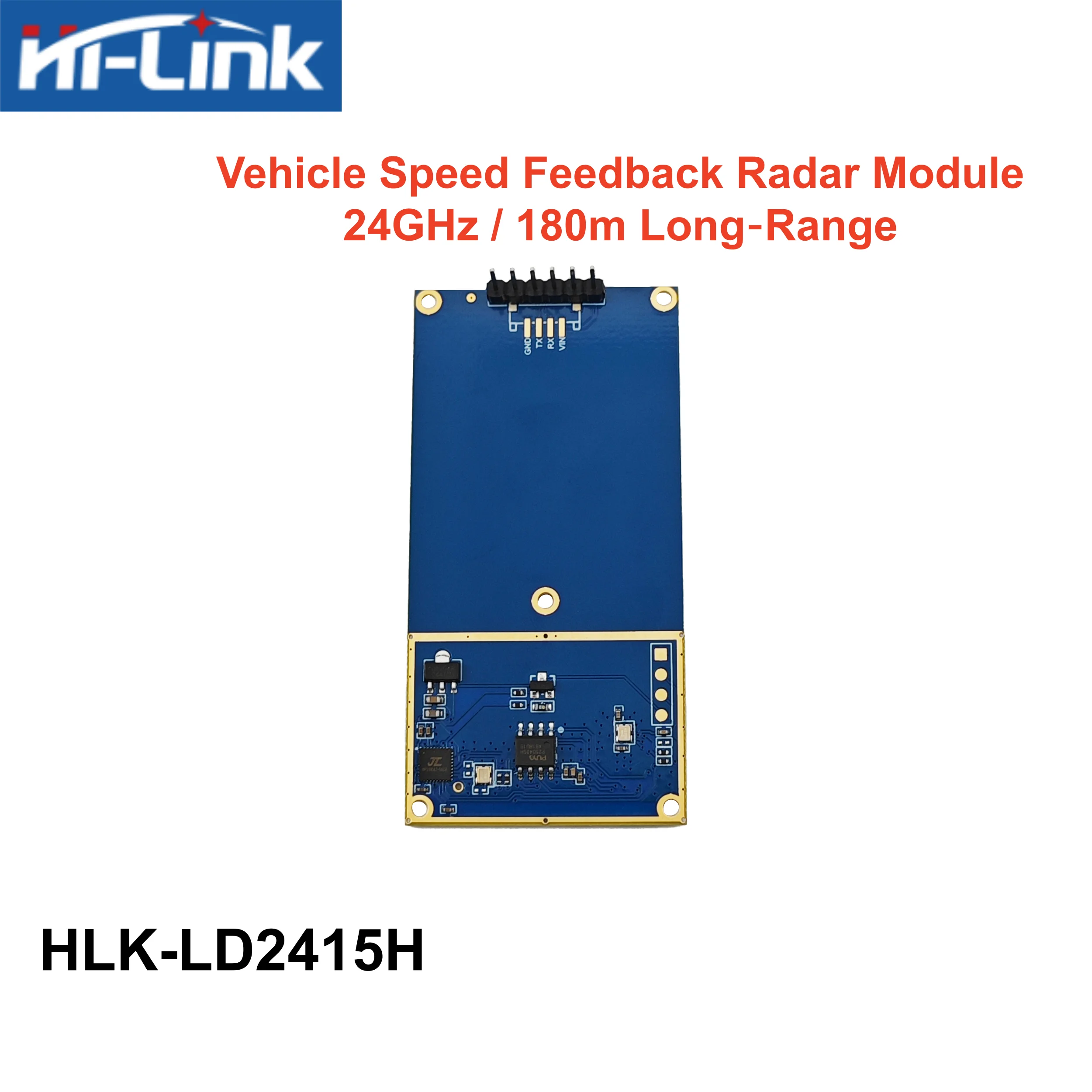 Hi-Link original manufacturer  HLK-LD2415L 24GHz CW Radar Module 180m Long Range Vehicle Speed Measurement Sensor Module