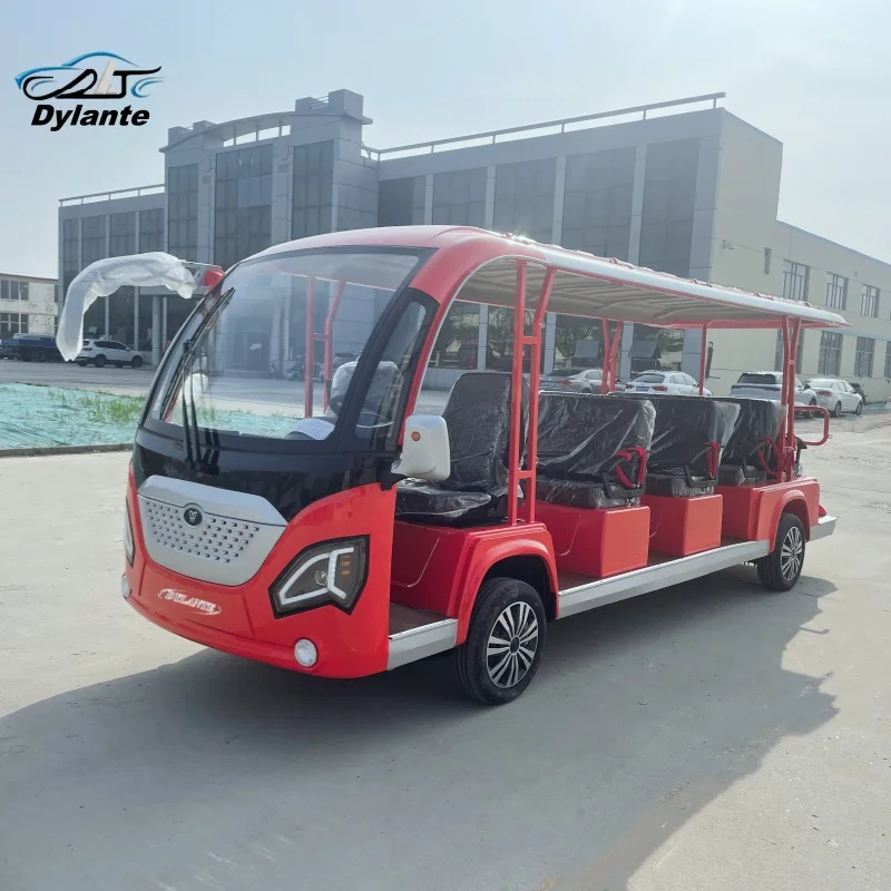 

Luxury 72V Electric Tourist Holiday Car Multifunctional 14-Seat Electric Sightseeing Car, Classic And Practical Sightseeing Bus