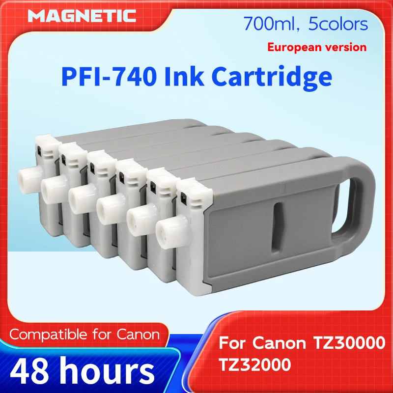 PFI-740 PFI740 PFI 740 Ink Cartridge With High Quality pigment Ink chip New 700ML Compatible For Canon TZ30000 TZ32000 Printer